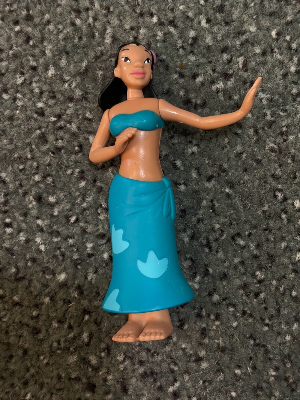 Blue Tropical lilo and stitch McDonald’s Doll in Teal Outfit
